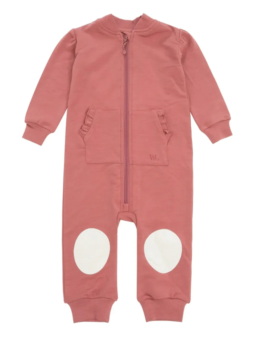 Bilde av WoolLand Bergen Terry overall baby  Burned rose